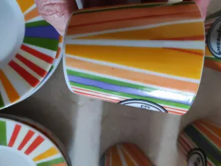 Juego 9 Tazas café espresso y 9 platos