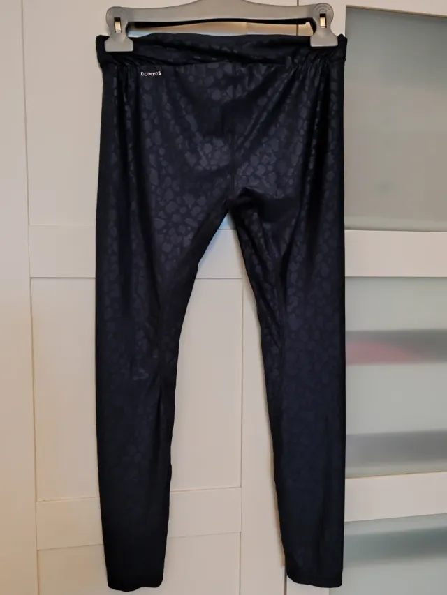 Leggins grigio stampa animalier tg. M