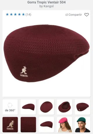 Gorra Kangol Tropic Ventair 504 Granate