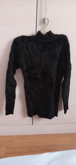 Jersey negro elástico calentito