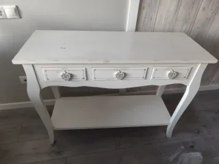 Mueble de entrada blanco madera