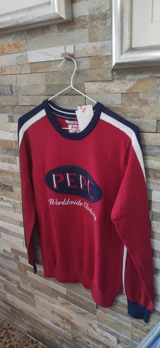 Jersey Pepe Jeans Niño Rojo y Azul
