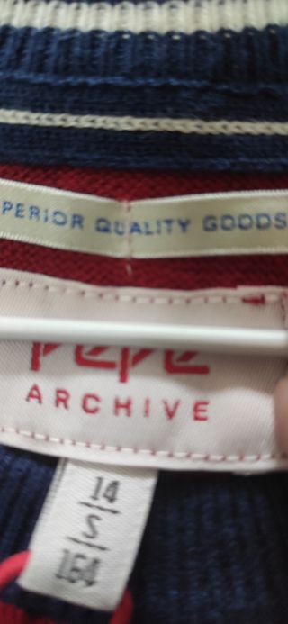 Jersey Pepe Jeans Niño Rojo y Azul