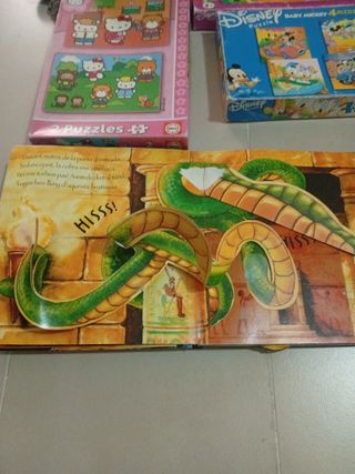 Lote Puzzles, Libros y Peluches Disney