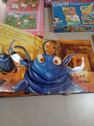 Lote Puzzles, Libros y Peluches Disney