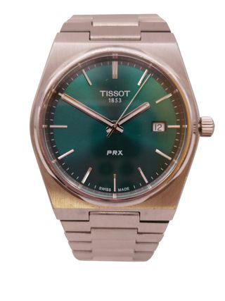 RELOJ TISSOT QUARTZ PRX ESFERA VERDE + ESLABON +CAJA