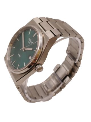 RELOJ TISSOT QUARTZ PRX ESFERA VERDE + ESLABON +CAJA