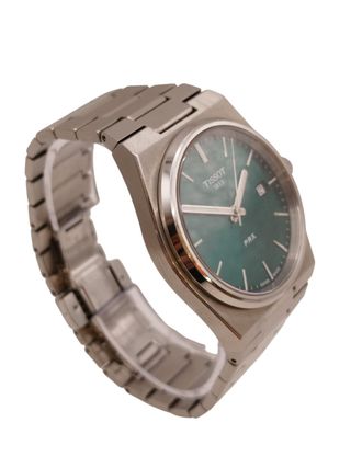 RELOJ TISSOT QUARTZ PRX ESFERA VERDE + ESLABON +CAJA