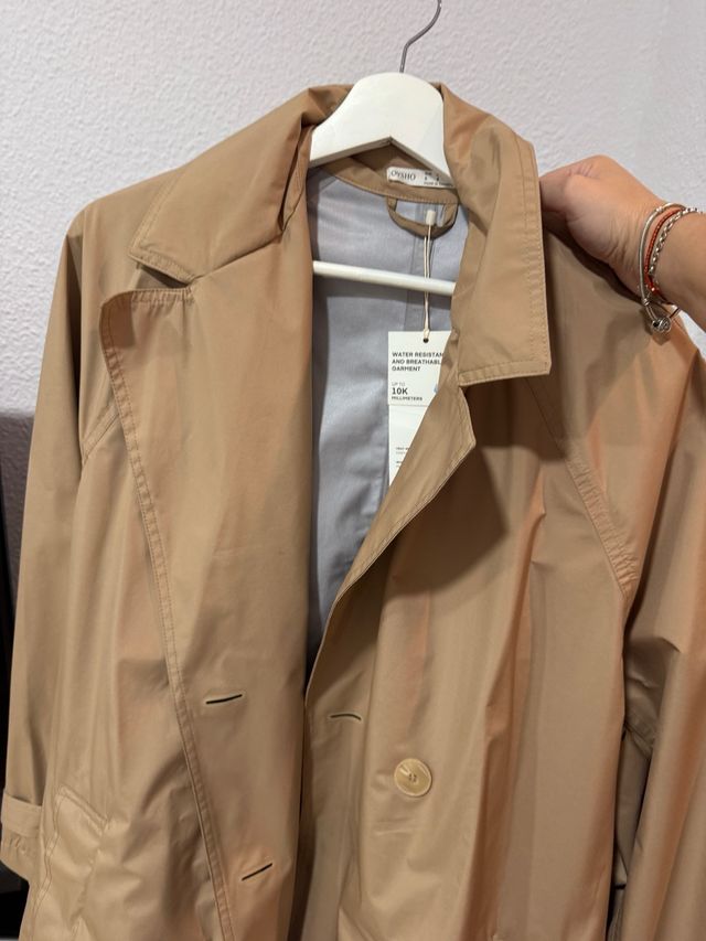 Gabardina impermeable , talla grande