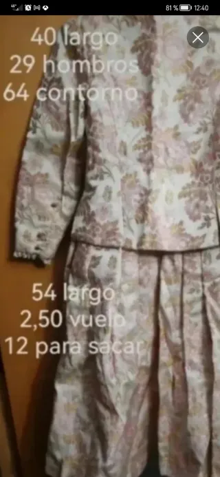 Traje Regional Niña Fallera/Baturra