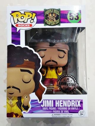 FUNKO POP! 53 JIMI HENDRIX PURPLE HAZE EXCLUSIVE