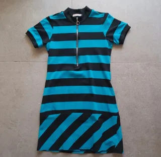 Vestido mujer Kling rayas azul y negro