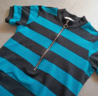Vestido mujer Kling rayas azul y negro