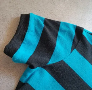 Vestido mujer Kling rayas azul y negro