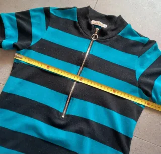 Vestido mujer Kling rayas azul y negro