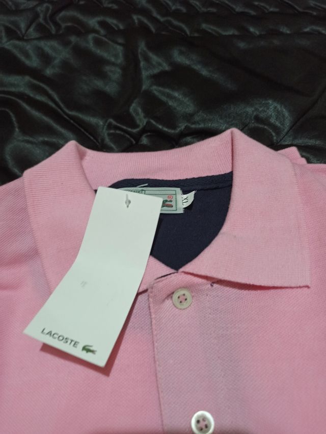 Polo Lacoste Rosa Talla XL Nuevo