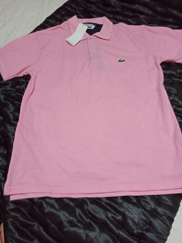 Polo Lacoste Rosa Talla XL Nuevo