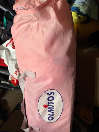 Cuna de viaje OLMITOS rosa
a estrenar 