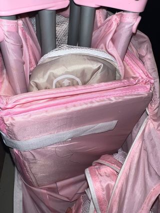 Cuna de viaje OLMITOS rosa a estrenar
