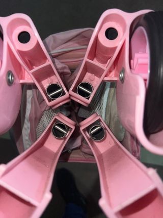 Cuna de viaje OLMITOS rosa a estrenar