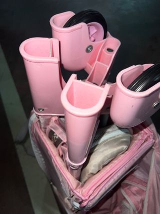 Cuna de viaje OLMITOS rosa a estrenar