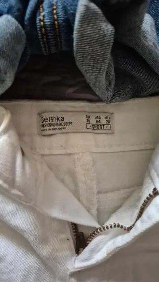 Shorts vaqueros y blancos