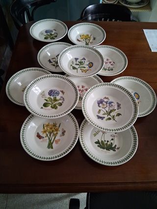 8 Piatti Portmeirion Botanico 21cm