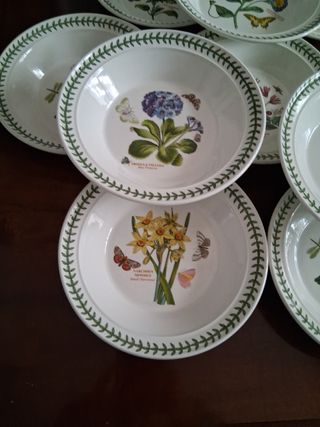 8 Piatti Portmeirion Botanico 21cm