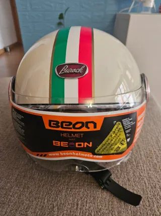 Casco Moto Beon Vintage Talla L
