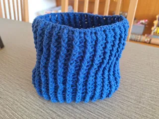 Colletto in cotone blu per bambini