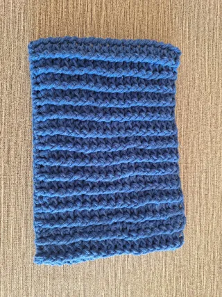 Colletto in cotone blu per bambini