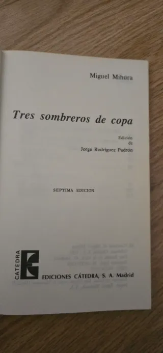 Tres sombreros de Copa