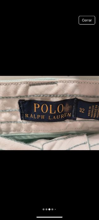 Pantalón Cargo Polo Ralph Lauren Verde Talla 32