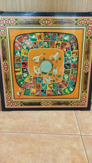 Tablero Juego Oca y Parchís Vintage