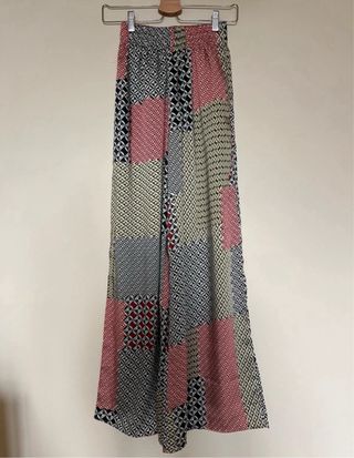 Pantalón estampado patchwork