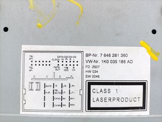 SISTEMA AUDIO / RADIO CD VOLKSWAGEN JETTA (165/167)