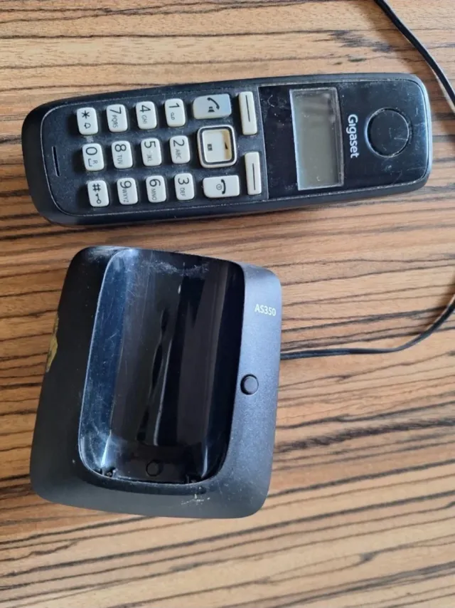 Teléfono Inalámbrico Gigaset AS350 Negro