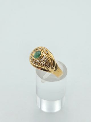 Anillo de Oro 18K, Diseño piedras, 5,77gr, T-19