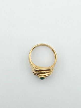Anillo de Oro 18K, Diseño piedras, 5,77gr, T-19
