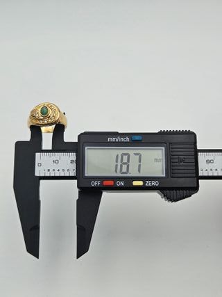 Anillo de Oro 18K, Diseño piedras, 5,77gr, T-19