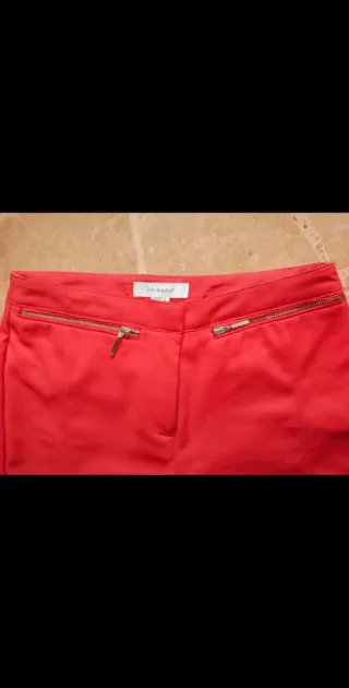 Pantalones rojos mujer