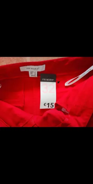 Pantalones rojos mujer