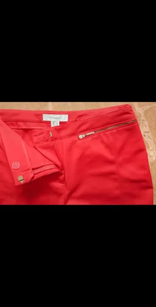 Pantalones rojos mujer