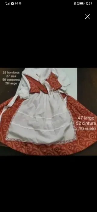 Traje Huertana Niña