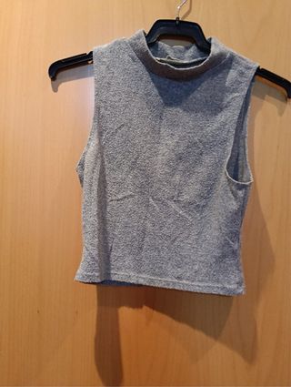 Conjunto Falda y Top Gris Pull&Bear