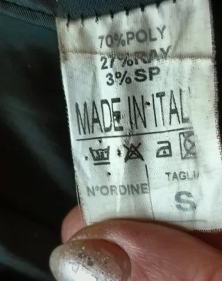 Cappotto nero doppiopetto taglia S/M