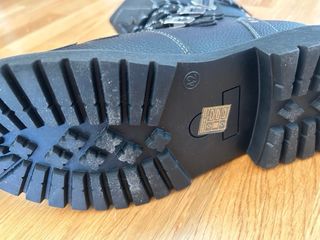 Botas de cuero negras con diseño con REGALO