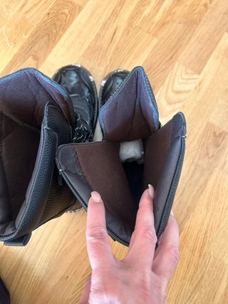 Botas de cuero negras con diseño con REGALO