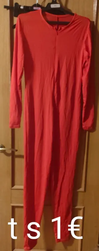 Mono rojo disfraz talla s