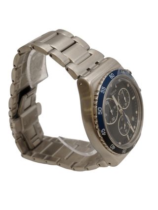 RELOJ CRONOGRAFO SWATCH YVS507G DARK BLUE IRONY + CAJA *A ESTRENAR
